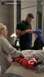 Drake puts drug on son