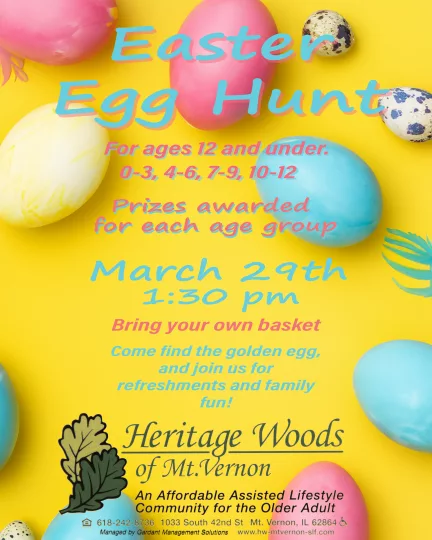 Heritage Woods Of Mt Vernon Easter Egg Hunt Wmix