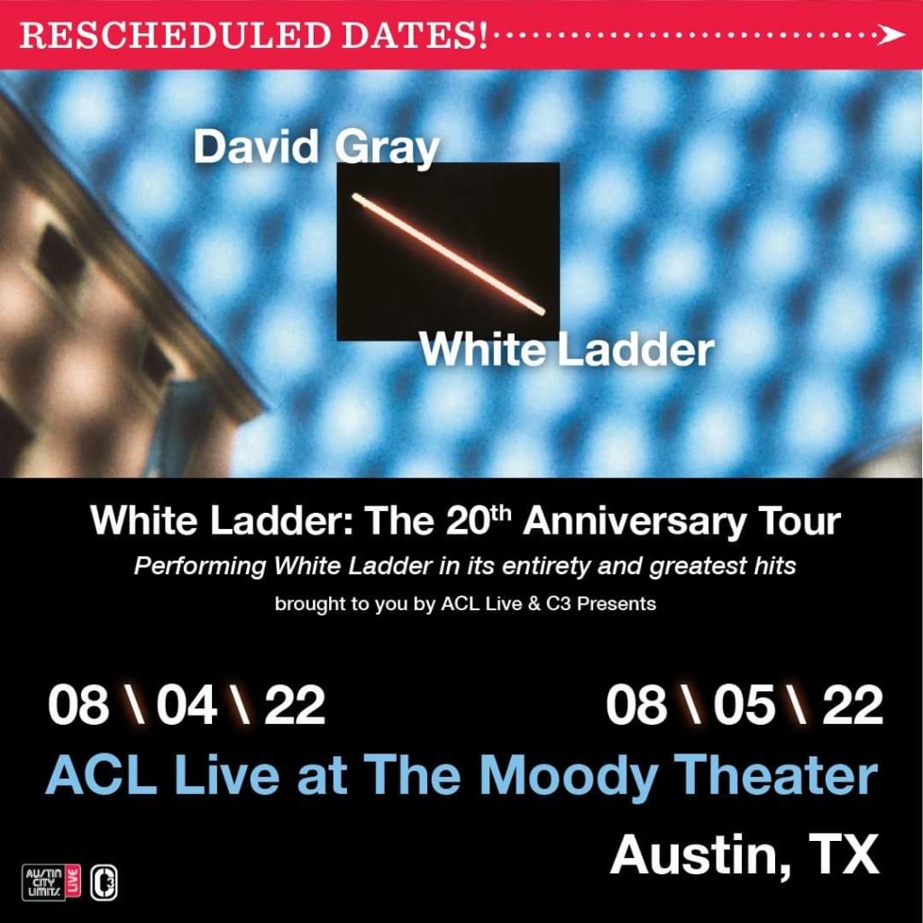 David Gray White Ladder The Th Anniversary Tour Sun Radio