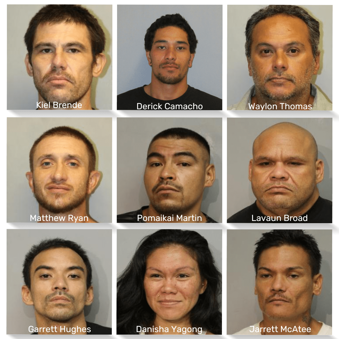 Wanted Big Island Individuals Arrested During Warrant Sweep Kpua