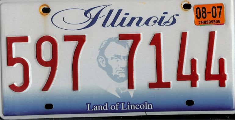license plate sticker renewal illinois fee