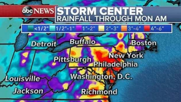 Heavy Rain, Thunderstorms Bring Risk Of Flash Flooding Along East Coast ...