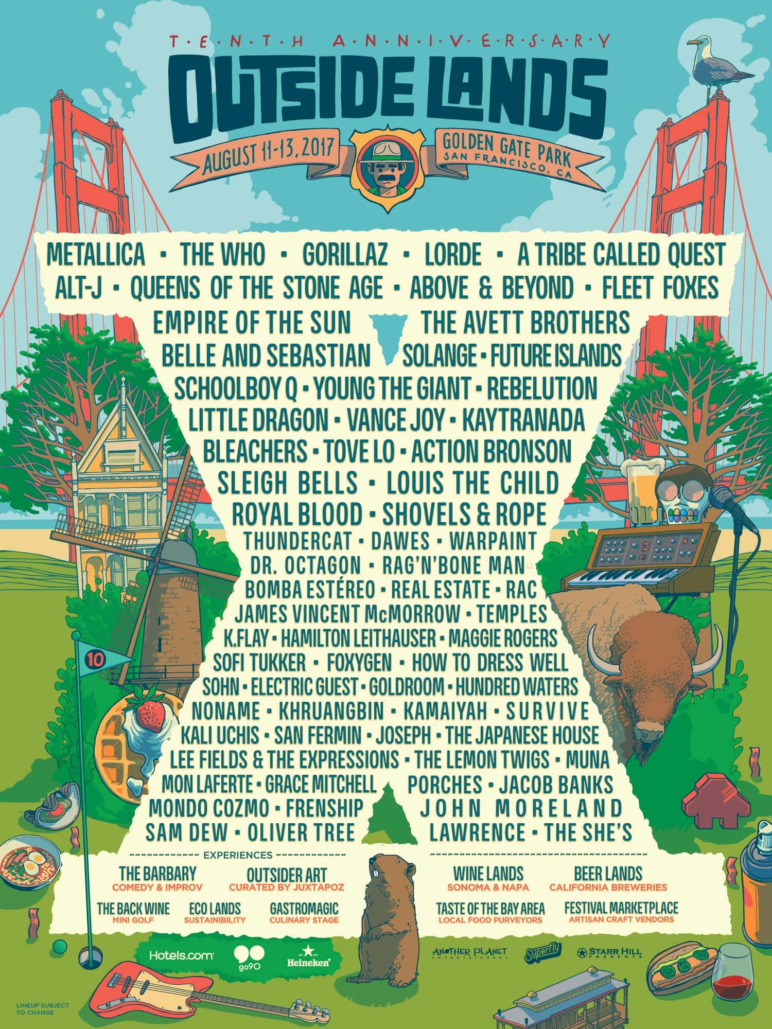 Metallica, Royal Blood, and more @ Outside Lands X (San Francisco)