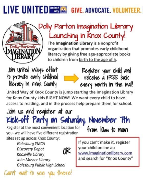 Dolly Parton's Imagination Library Comes To Knox County FM 95 WAAG