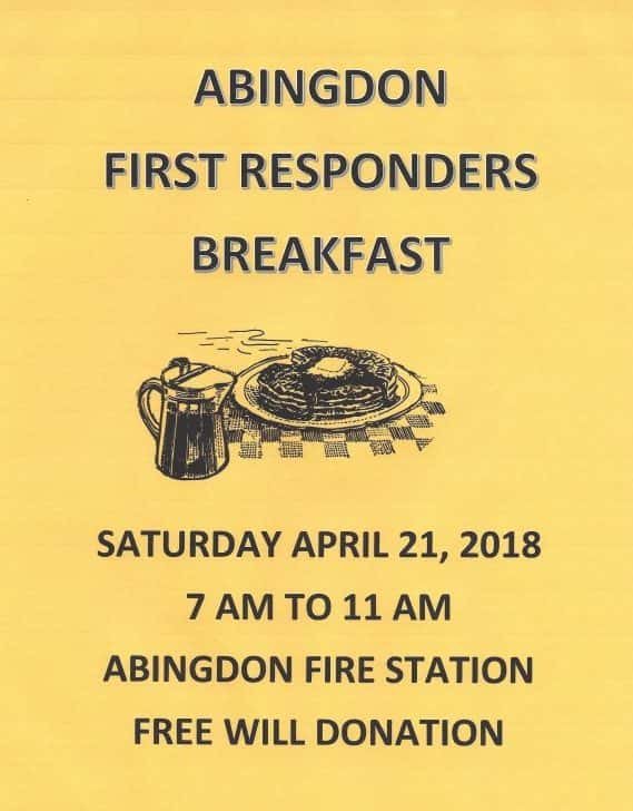 Abingdon First Responder breakfast
