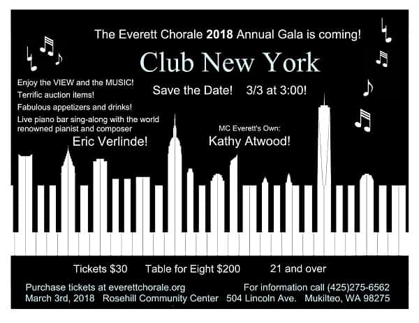 Everett Chorale Gala 2018 “Club New York”