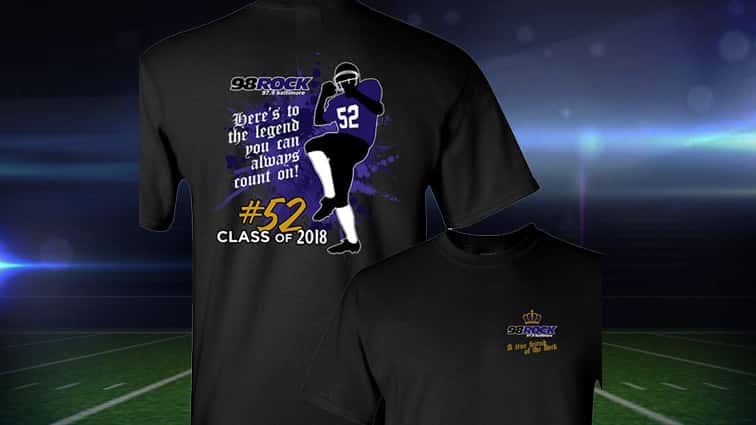 Get The Ray Lewis Hall Of Fame Shirt | 98 Rock Baltimore