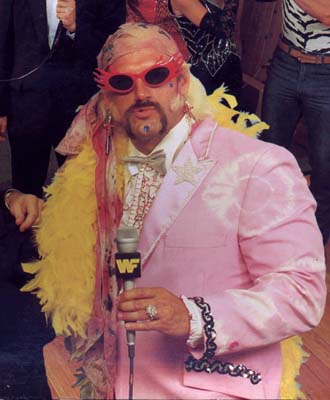 (CPT120-Nov. 4)--Former professional wrestler Jesse (The Body) Ventura is shown in full regalia in this photo taken from the WWF's "The Wrestling Album" released in 1985. Ventura won the gubernatorial race in Minnesota Tuesday. (CP PHOTO) 1998 (HO-CBS)