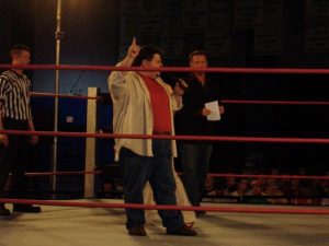 Jon in the ring at a TNA event.