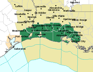 flood acadiana effect flash saturday through most