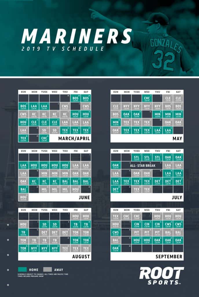 Mariners 2021 Schedule Printable Printable World Holiday