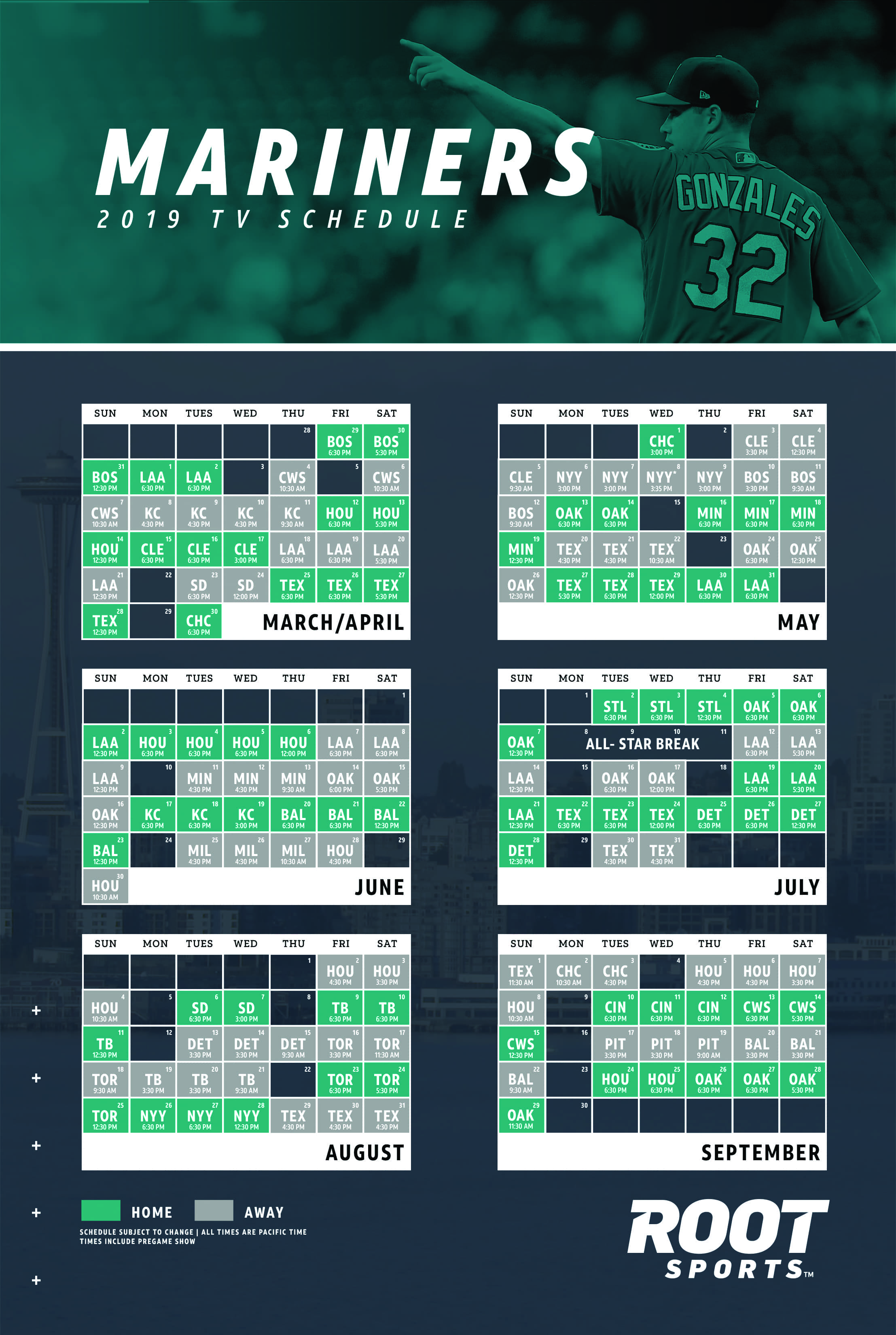 mlb schedule 2019 20 csv