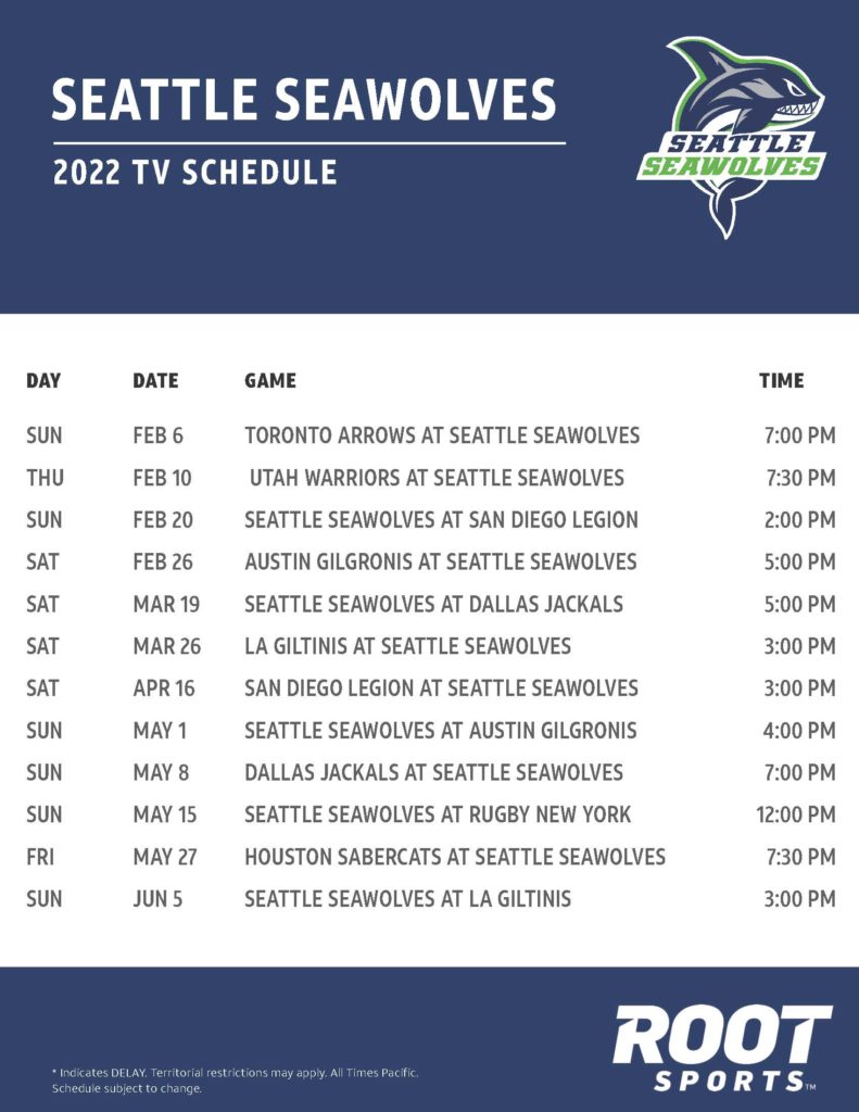 Seawolves Schedule 2022 Seattle Seawolves | Root Sports