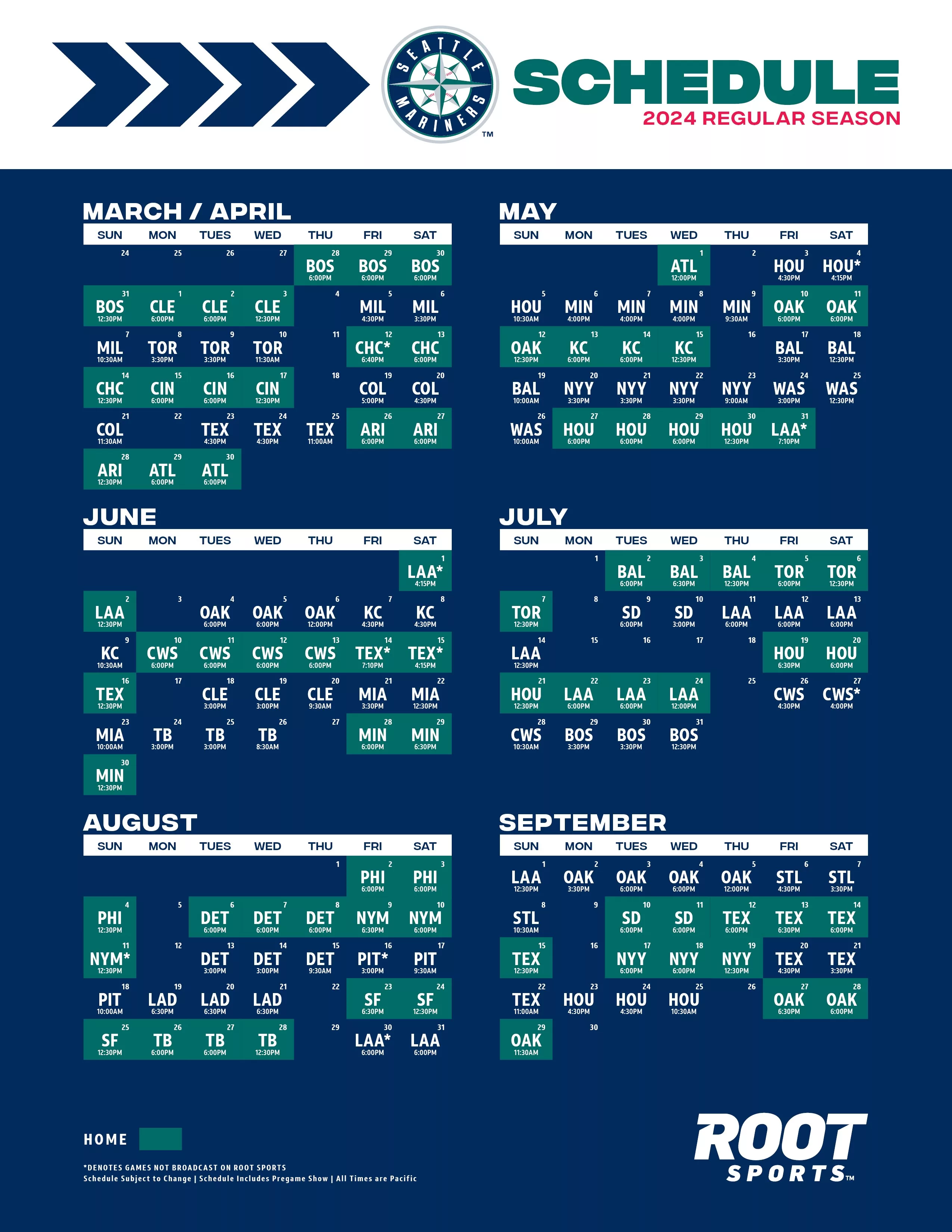 TV Home of the Seattle Mariners ROOT SPORTS