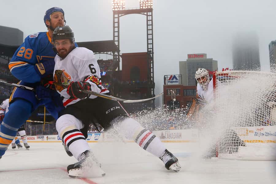 Photos St Louis Blues Win Winter Classic At Busch Stadium Kspw Fm