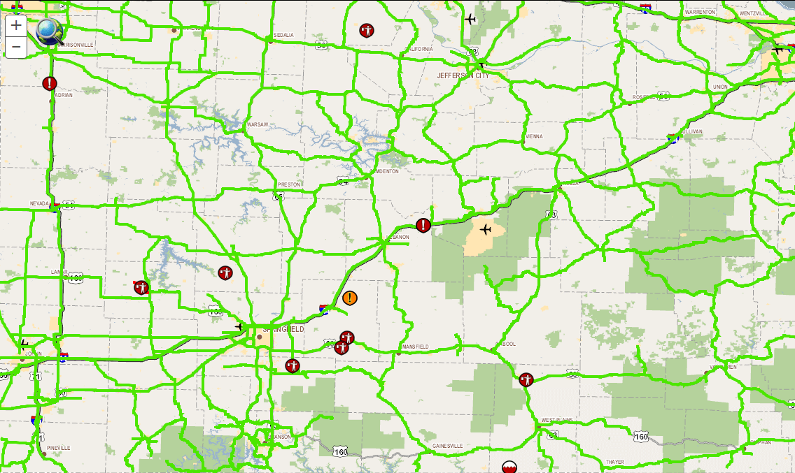 missouri road conditions map Check Road Conditions Across Missouri Ktts missouri road conditions map