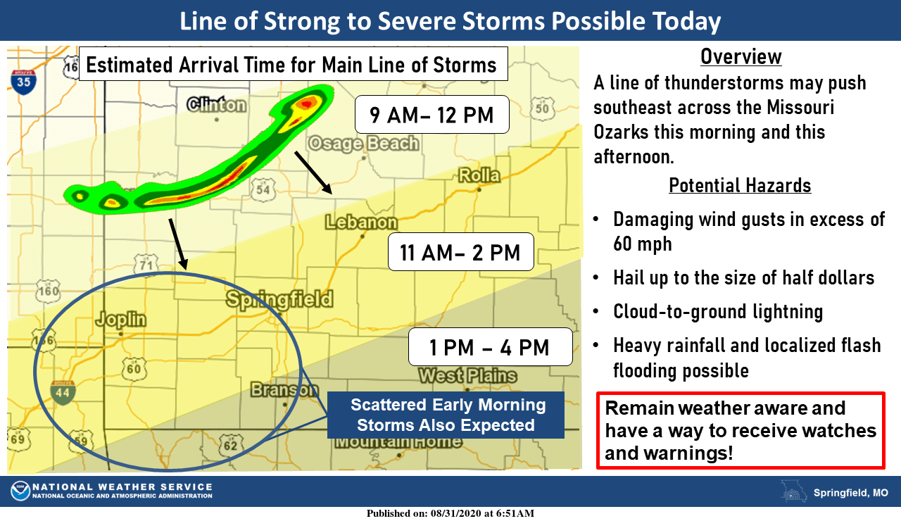 Severe Thunderstorm Watch For All Of The Ozarks Through ...