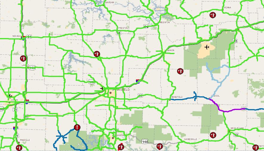 Check Road Conditions Around Ozarks - Vimarsana News