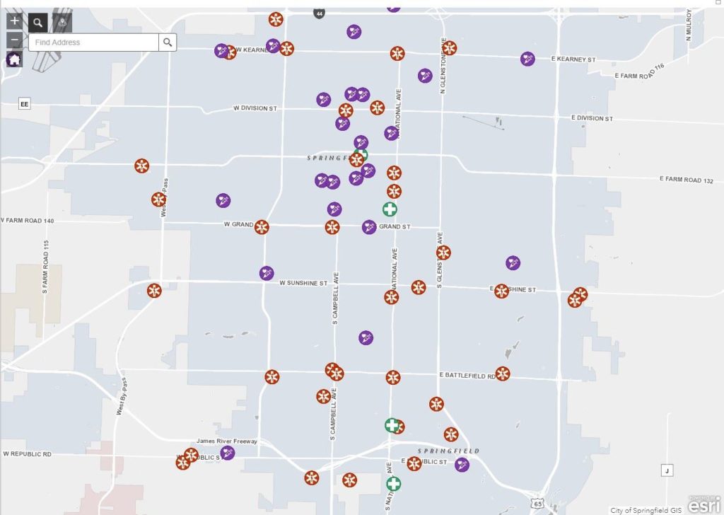 Springfield Mo Interactive Maps Health Department Launches Interactive Covid-19 Vaccine Map | Ktts