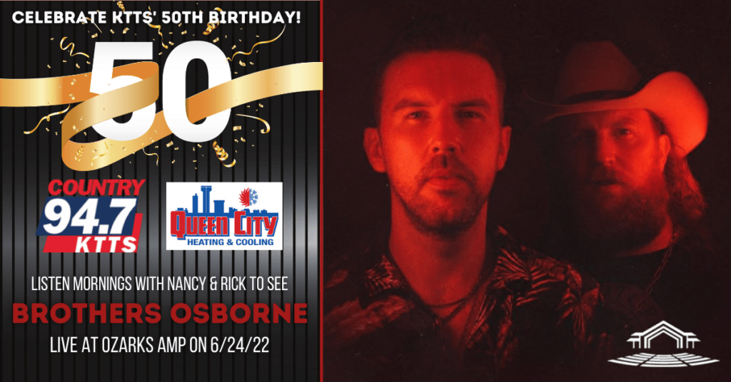 KTTS 50th Birthday Giveaway: Brothers Osborne - Vimarsana News