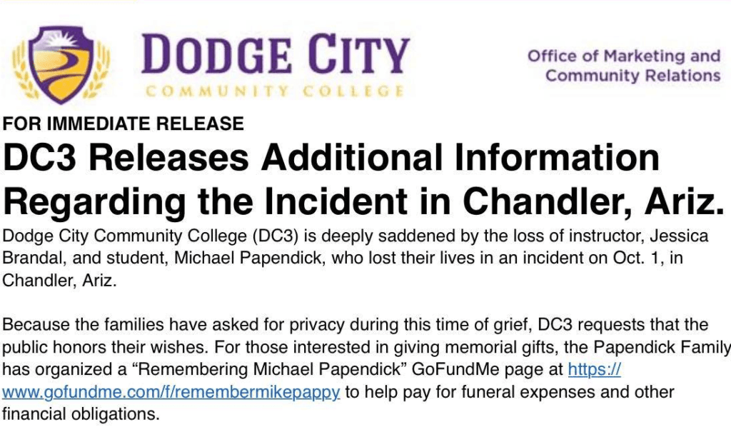 Dodge City Community College Instructor and Student Killed in Midair Collision - Vimarsana News