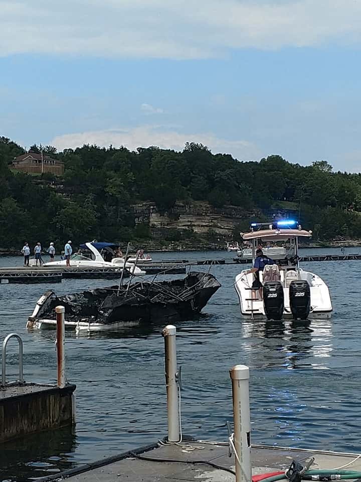 Boat Explodes in Shell Knob 104.1 FM KSGF