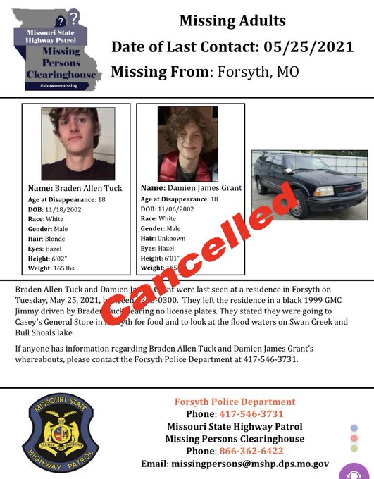 Two Missing Teens Found Dead in Crash Outside Forsyth - Vimarsana News