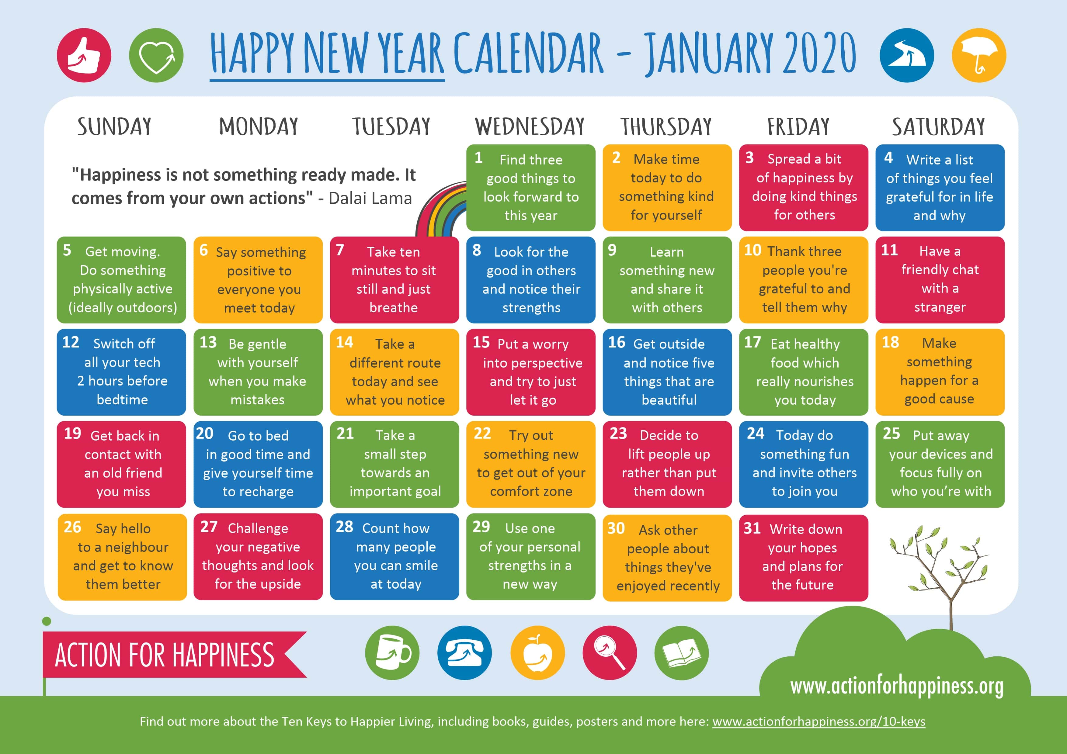 The Happy News Calendar 2025
