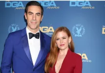 Sacha Baron Cohen^ Isla Fisher at the 2019 Directors Guild of America Awards at the Dolby Ballroom on February 2^ 2019 in Los Angeles^ CA