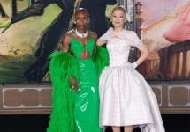 Cynthia Erivo and Ariana Grande at the premiere for Wicked at the Dorothy Chandler Pavilion. LOS ANGELES^ CA. November 09^ 2024