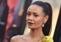 Thandiwe Newton arrives for the 'Reminiscence' Los Angeles Premieree on August 17^ 2021 in Hollywood^ CA