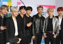 Jungkook^ Jimin^ V^ Suga^Jin^ J-Hope and Rap Monster of BTS at the 2017 American Music Awards held at the Microsoft Theater in Los Angeles^ USA on November 19^ 2017.