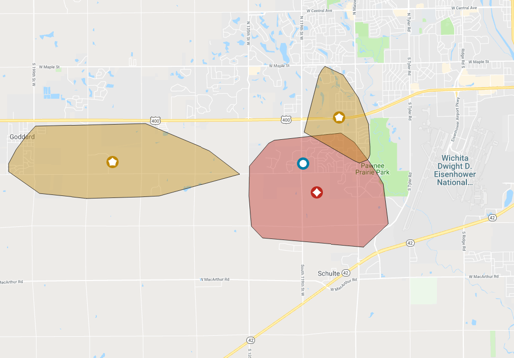 Westar Energy Power Outage Map Map Vector