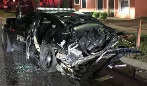 wichita destroyed police car drunk driver