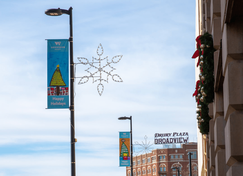 Holiday banners in downtown Wichita feature student artwork - Vimarsana News