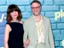 Rose Byrne^ Seth Rogen at the Platonic Apple+ Series Premiere at the Regal LA Live on May 10^ 2023 in Los Angeles^ CA