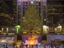 Ice skaters fill the skating rink under the Rockefeller Center Christmas tree^ a popular holiday tourist attraction in Midtown Manhattan.NEW YORK CITY - DECEMBER 10^ 2015