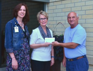 Left to Right: Lisa Jackson – Foundation Director of the JRMC Foundation, Patricia Dardis accepting the donation check from Niles Mueller – Past President of the Buffalo City Gun Club Not Shown – Maren Radi – Director of JRMC Hospice Program