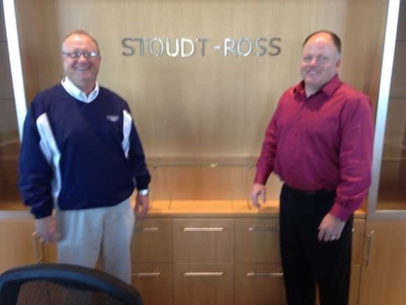 L to R co-owner Steve Urness and sales manager Nate Kvilvang.