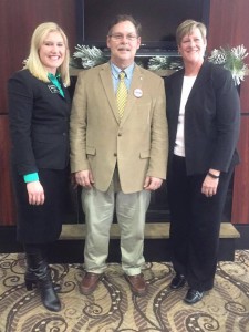 Representative Jessica Haak, State Senator John Grabinger and Pam Musland.