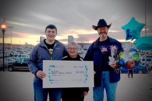 Joshua Geinert, Nortonville, is Dakota Valley Electric Cooperative’s 2016 Basin Electric Power Cooperative Scholarship winner. Joshua is a senior at Edgeley High School. Pictured, from left, are Joshua, his mother, Joanne, and father, Tim. Photo courtesy of DVPC