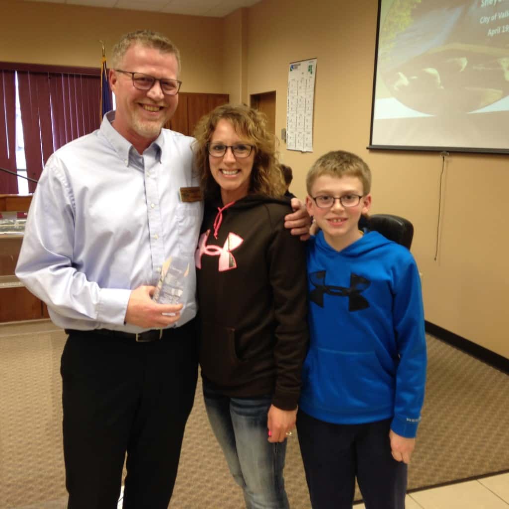 Valley City Commissioner Dewey Magnuson and family.