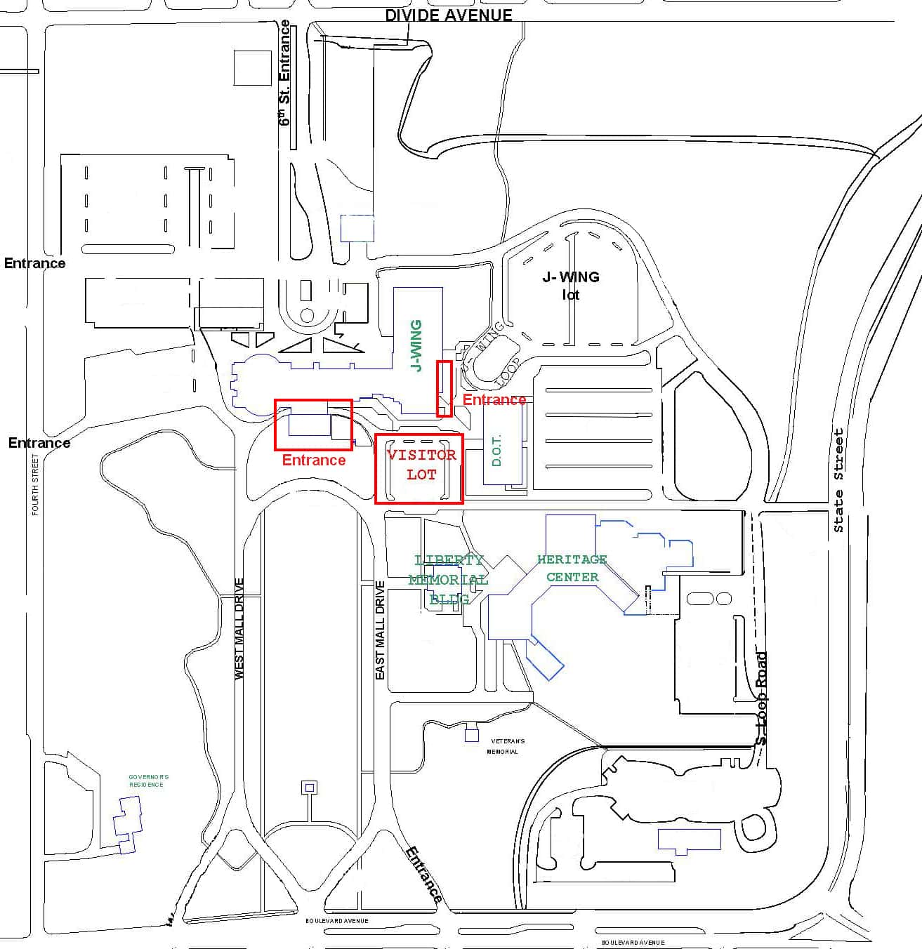 parking-and-entry-map | News Dakota