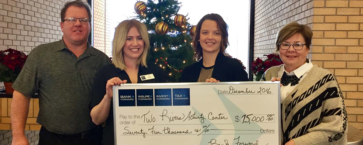 Bank Forward Jamestown Donates 75,000 to TRAC News Dakota