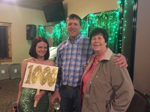 Emcee Jessica Dillon with 2016 winners Jay Kulsrud and Kathy O'Connor. Photo courtesy of the NRABC.