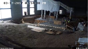 Screenshot of pool progress from the TRAC live cam. Taken March 17th, 2017.