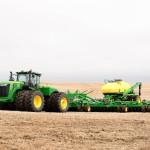 A farmer plants his field near Medina April 23rd. Photo by Rick Bohn.