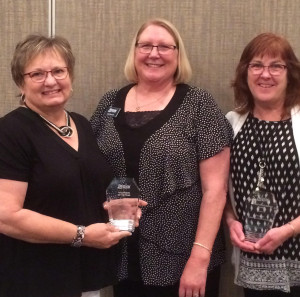 Laurel Haroldson, Beth Dewald and Nancy Kunz at the May 9th Luncheon. Photo courtesy of Beth Dewald.