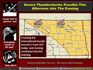 Courtesy of the Bismarck National Weather Service.