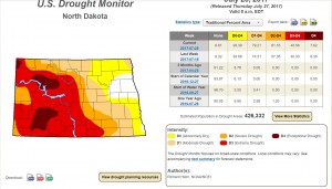 The latest drought monitor. Courtesy of droughtmonitor.edu.